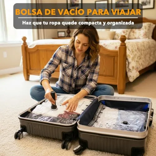 SpaceAid ▫️ Sacos Vácuo para Roupa de Viagem com Bomba de Vácuo Sem Fios, 18 Sacos 2