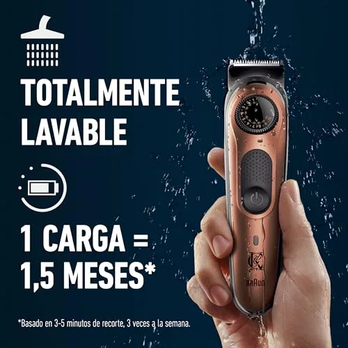 King C. Gillette ▫️ Kit de barbear para homem com aparador de barba | Aparador de barba Pro + Gel de limpeza para pelos faciais 60 ml + Mini bálsamo suave 25 ml, presentes originais para homem 6