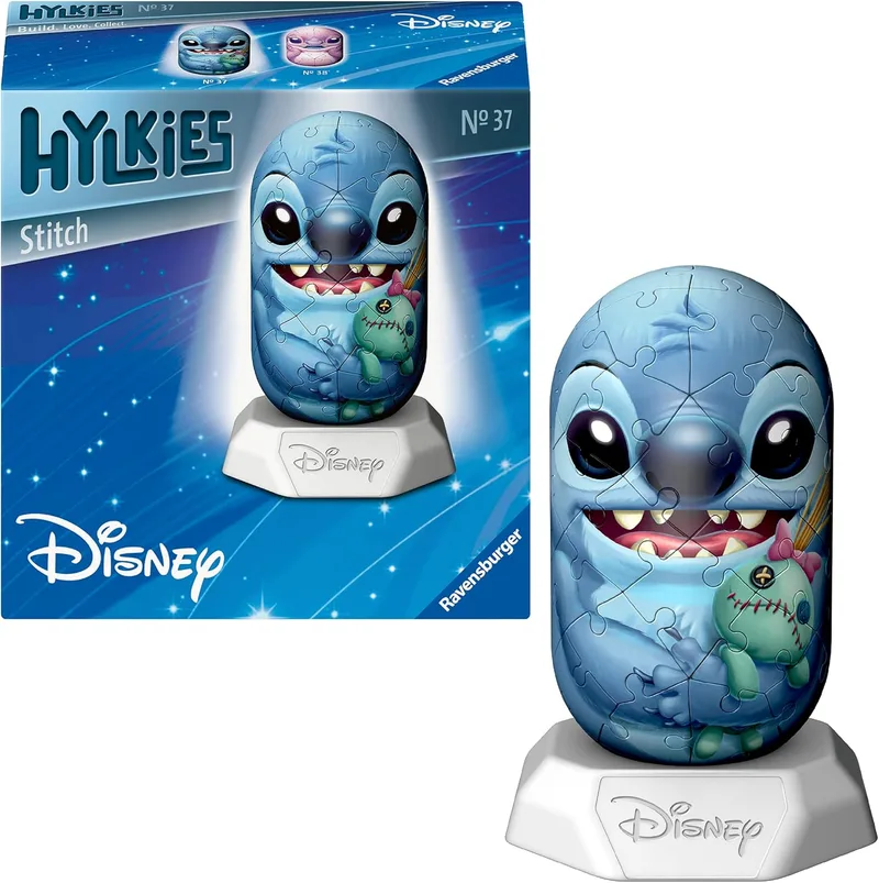 Ravensburger ▫️ Hylkies: Figuras colecionáveis da Disney para montares tu mesmo - Figura n.º 37 - Costura - Constrói, apaixona-te, coleciona minifiguras para fãs da Disney