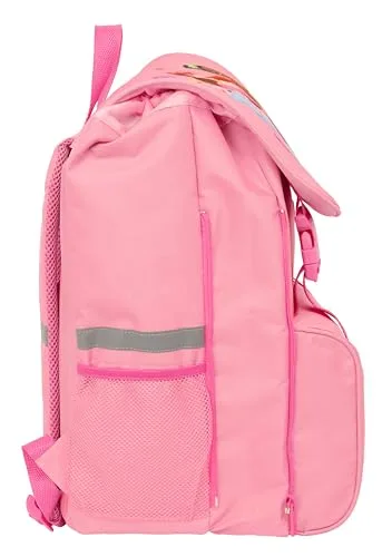 Safta ▫️ PRINCESAS - Mochila infantil, expansível, fácil de limpar, ideal para crianças de várias idades, confortável e versátil, de qualidade e resistente, 28,5 x 15 x 41 cm 3