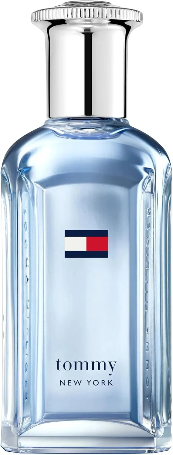 Tommy Hilfiger ▫️ Tommy New York Eau de Toilette 50 ml - Perfume para homem - Fragrância Fougère Picante - Notas de especiarias e madeira - Frasco de vidro azul