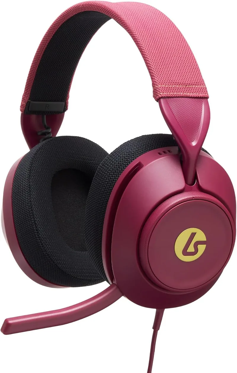 LucidSound ▫️ Auscultadores para jogos com fio LS10X Gen 2 para Xbox Series X|S - Rubi, com licença oficial, confortáveis, com controlos rápidos, som e microfone rebatível com função de silenciamento