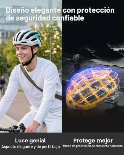 Odoland ▫️ Capacete de Bicicleta para Adultos Unissexo, Capacete para Ciclismo Urbano 2