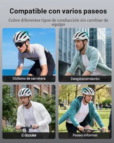 Odoland ▫️ Capacete de Bicicleta para Adultos Unissexo, Capacete para Ciclismo Urbano 6