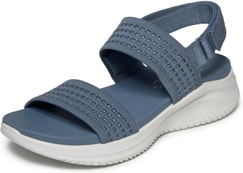 Skechers ▫️ Sandálias rasas para mulher Ultra Flex 3.0 All About U Moka