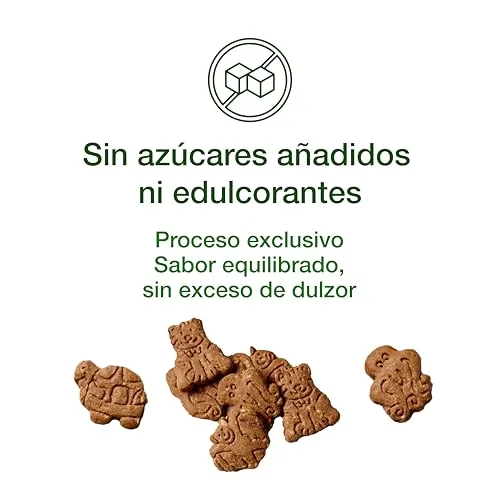 SANTIVERI ▫️ Bolachas «Jungla Cacao Triple Zero», bolachas estaladiças com aveia integral e proteína de ervilha, ricas em fibra, sem adoçantes, sem açúcar nem glúten, ideais para crianças veganas - 120 g 4