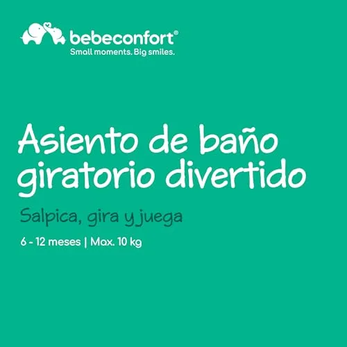 Bebeconfort ▫️ Assento de Banho Giratório com Brinquedos, 0–10 kg, Azul 2