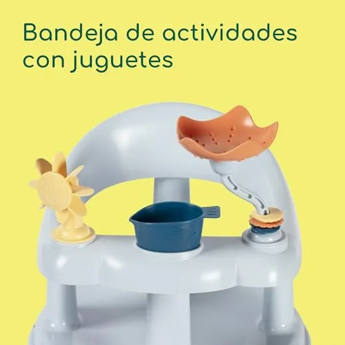 Bebeconfort ▫️ Assento de Banho Giratório com Brinquedos, 0–10 kg, Azul 4
