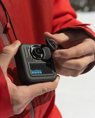 GoPro ▫️ MAX2 - Câmara de ação tradicional de 360°, à prova de água, com ecrã tátil, vídeo esférico em 8K, fotografias de 360° com 29 MP, lentes fáceis de substituir, estabilização HyperSmooth e 6 microfones 3