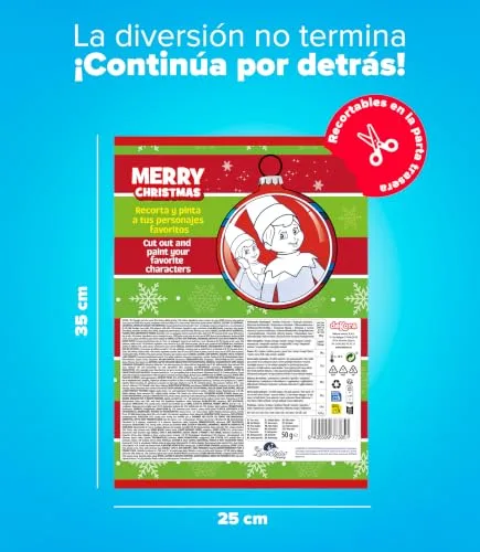 dekora ▫️ Calendário do Advento de Chocolate para Crianças «Duende Travesso», 50 g 3