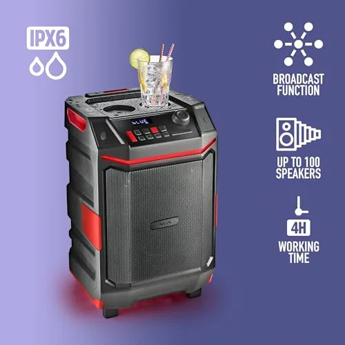 NGS ▫️ Wild Bash - Altifalante portátil compatível com tecnologia Bluetooth de 300 W 6