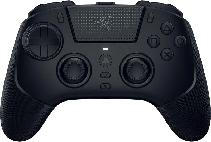 Razer Raiju V3 Pro - Comando e-sports sem fios para PlayStation 5 e PC - 4 botões amovíveis e 2 pegas - sticks analógicos TMR - HyperTrigger Pro - Botões Mecha-Touch - Preto