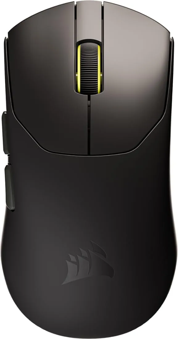 Corsair ▫️ Rato de jogos sem fios Sabre v2 Pro Ultralight para FPS – 33K dpi, 36 g de peso, frequência de amostragem avançada de 8 000 Hz, interruptores mecânicos, até 70 horas de autonomia da bateria, Web Hub – Preto