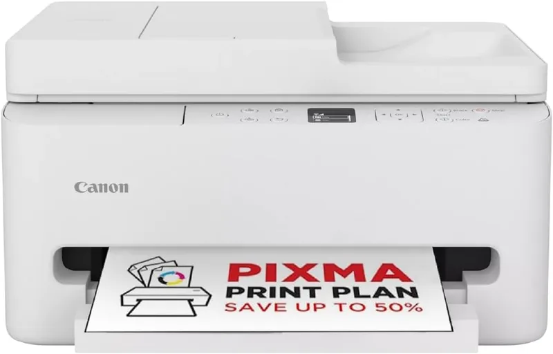 Canon ▫️ PIXMA TS7550I - Impressora multifunções com conectividade Wi-Fi, alimentador automático de 35 folhas e ecrã OLED de 1,42” | Sem fios para imprimir facilmente a partir do seu smartphone com o PIXMA Print Plan