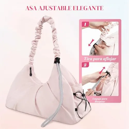 Dizdvizd ▫️ Mala de desporto, mala de ginásio para mulher com compartimento para sapatos e compartimento para artigos molhados, mala de viagem pequena, mala de desporto impermeável para meninas – ioga, fitness, natação 5