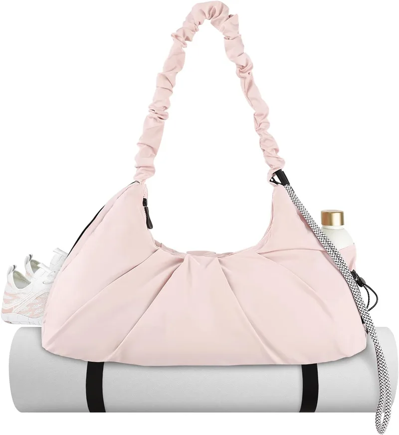 Dizdvizd ▫️ Mala de desporto, mala de ginásio para mulher com compartimento para sapatos e compartimento para artigos molhados, mala de viagem pequena, mala de desporto impermeável para meninas – ioga, fitness, natação