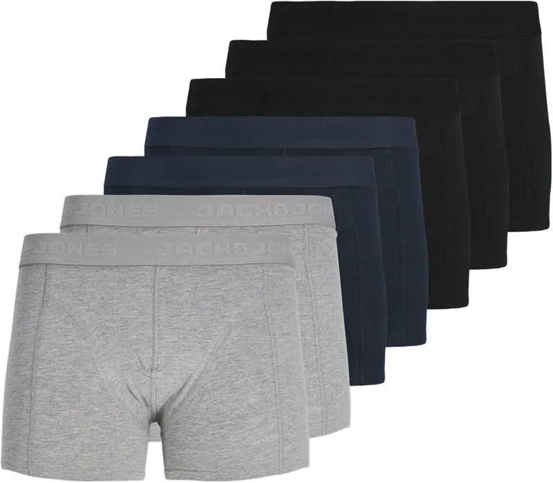 JACK & JONES ▫️ Calções Jacgilli Lisos, Conjunto de 7 Calções Jacgilli Lisos, Conjunto de 7 para Homem (Conjunto de 7)