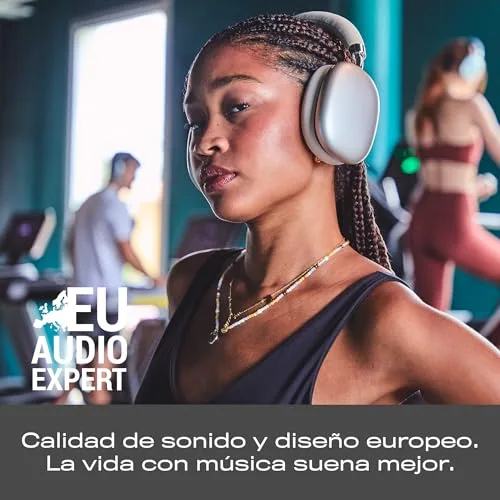Energy Sistem ▫️ Auscultadores Pineapple MAX: Auscultadores sem fios leves, Bluetooth, com arnês, 40 horas de autonomia, carregamento rápido, Multipoint, almofadas magnéticas intercambiáveis, auscultadores com microfone, tipo «over-ear» 7