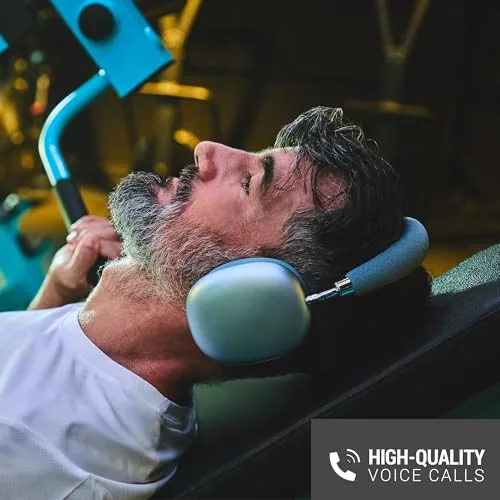 Energy Sistem ▫️ Auscultadores Pineapple MAX: Auscultadores sem fios leves, Bluetooth, com arnês, 40 horas de autonomia, carregamento rápido, Multipoint, almofadas magnéticas intercambiáveis, auscultadores com microfone, tipo «over-ear» 4