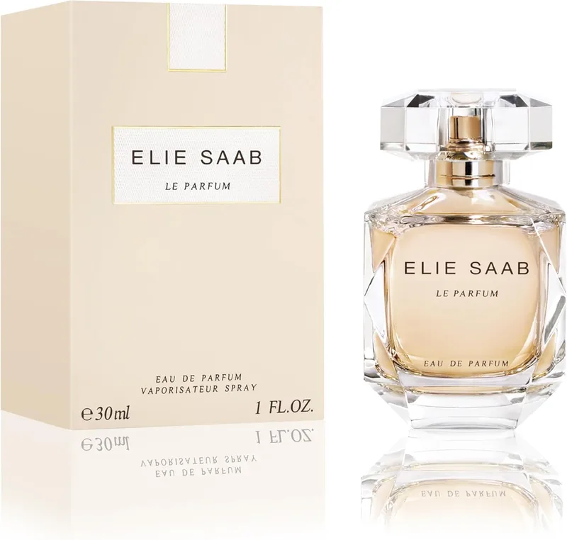 Elie Saab ▫️ Le Parfum 30 ml - Eau de Parfum Feminino - Fragrância Floral Chypre - Notas de Flor de Laranjeira, Jasmim, Rosa Mel e Patchouli - Frasco de Cristal Transparente