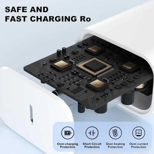 KTDRJN ▫️ Carregador de iPhone com carregamento rápido, carregador de iPhone de 25 W, certificado MFi, com ficha USB-C e cabo Lightning de 2 m, carregador de parede para Apple 14/14 Pro/14 Pro Max/14 Plus, 13, 12, 11, XS e XS Max 3