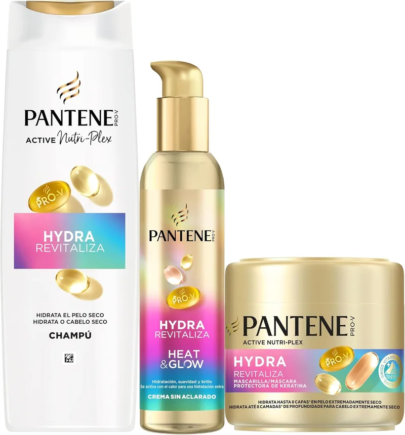 Pantene ▫️ Pro-V Hydra Revitaliza Champô + Máscara + Tratamento para Cabelo Seco