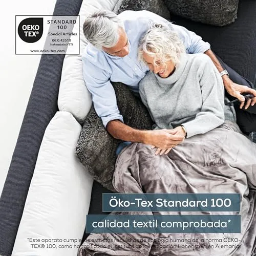 Beurer ▫️ HK 66 Cosy Almofada elétrica para ombros e pescoço, almofada elétrica com formato anatómico e fecho magnético, 3 níveis de temperatura com mecanismo de desligamento automático, lavável 4