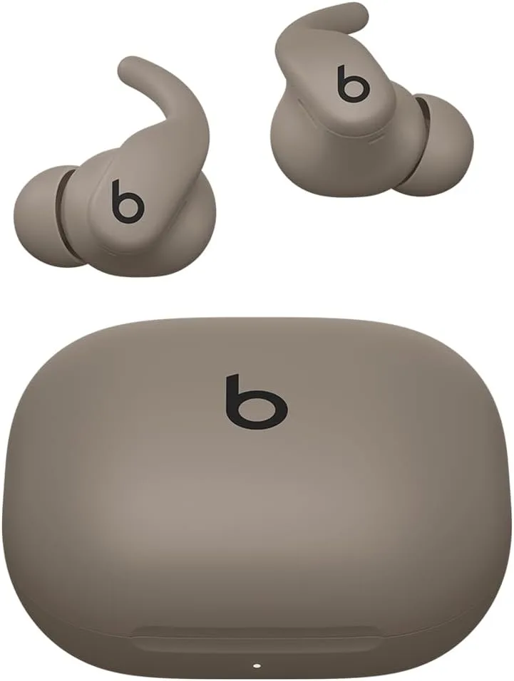 Beats ▫️ Powerbeats Fit - Auscultadores sem fios com cancelamento de ruído, ajuste seguro, IPX4, até 30 horas de autonomia da bateria com estojo de carregamento, compatíveis com Apple e Android - Gravel Grey