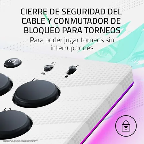 Razer ▫️ Kitsune 2XKO Edition - Comando arcade ótico com todos os botões para PS5 e PC - design com 4 botões de movimento precisos - interruptores óticos lineares planos | 2XKO 5