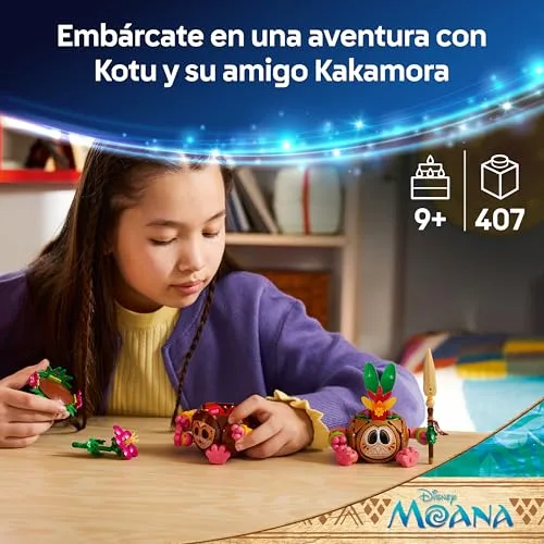 LEGO ▫️ Disney Vaiana Kakamoras – Brinquedo de construção com 2 figuras de cocos e flores artificiais para decorar o quarto – Presente para meninas a partir dos 9 anos e fãs do filme – 43293 2