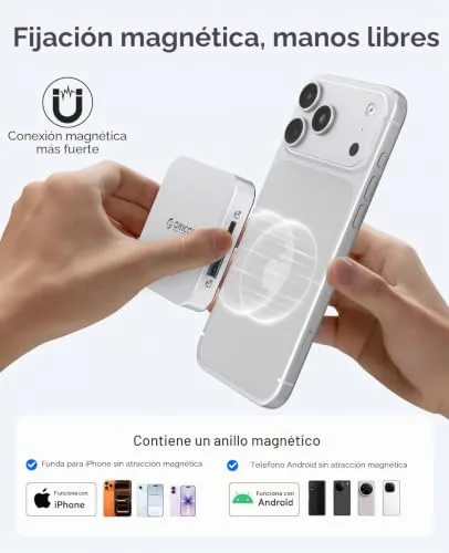 ORICO ▫️ Estação de acoplamento magnética USB-C caixa para SSD M.2 2230 NVMe, estação de acoplamento 6 em 1 com HDMI 4K a60 Hz, PD 100 W, USB-A/USB-C 10 Gbps, Áudio, Hub USB-C para iPhone MG5 3