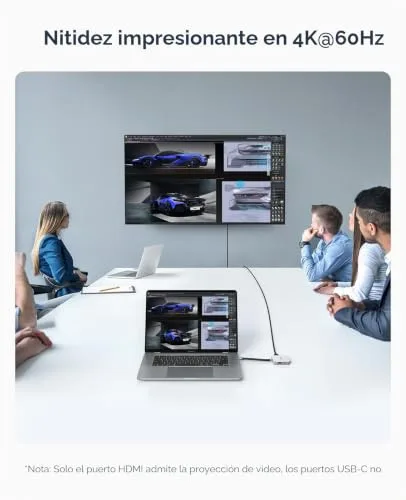 ORICO ▫️ Estação de acoplamento magnética USB-C caixa para SSD M.2 2230 NVMe, estação de acoplamento 6 em 1 com HDMI 4K a60 Hz, PD 100 W, USB-A/USB-C 10 Gbps, Áudio, Hub USB-C para iPhone MG5 6
