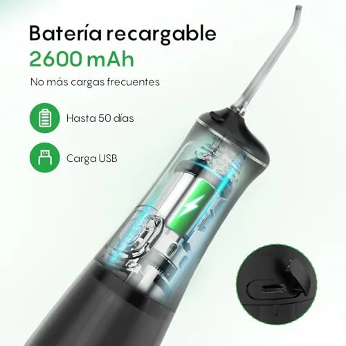 Fresko ▫️ Irrigador Dental Portátil de 300 ml Irrigador Oral 6