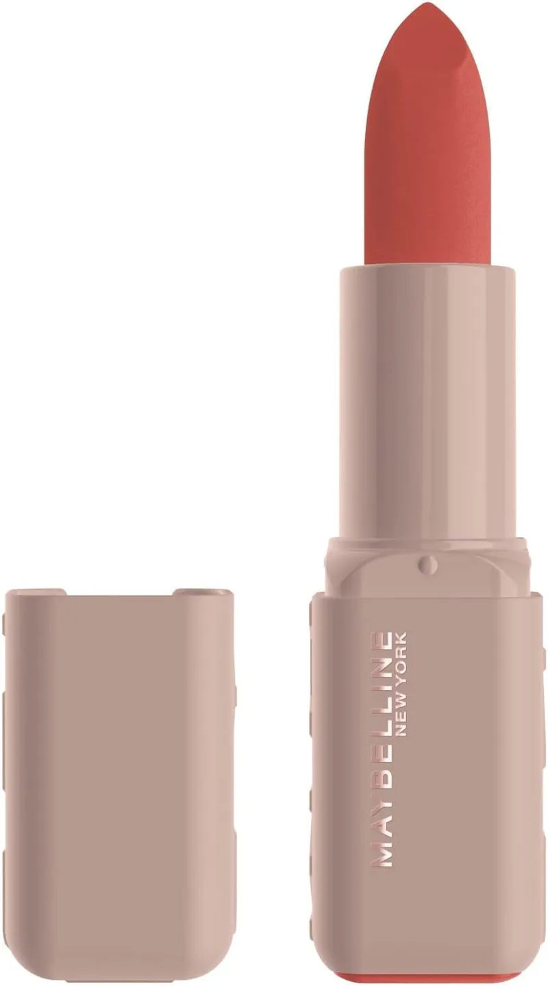 MAYBELLINE ▫️ New York Batom Sérum, Cor Intensa, Lábios Hidratados e com Volume, Enriquecido com Ácido Hialurónico, Até 8 horas* de hidratação, Maybe It's Serum Lipstick, Tom: 002 Maybe It's