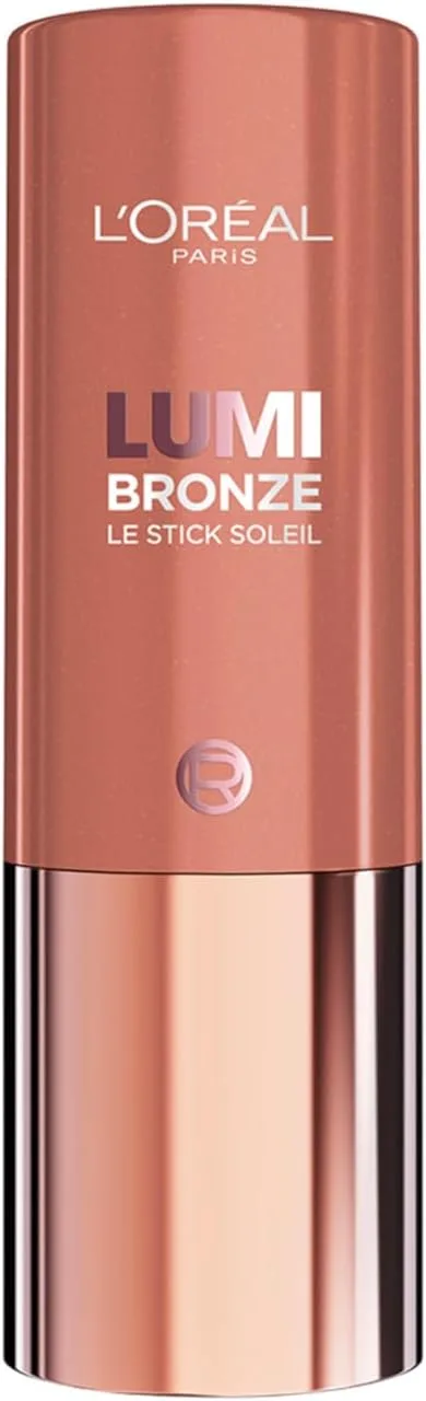 L'Oreal Paris ▫️ L'Oréal Paris Lumi Le Bronzer Stick Soleil - Bronzador iluminador em bastão. Modulável e fácil de esbater, proporciona um brilho luminoso e um tom bronzeado, Sunkissed Rose