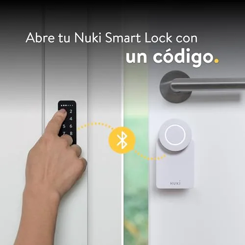 NUKi ▫️ Smart Lock Go (2025) com Bluetooth e Matter, fechadura inteligente que transforma o seu smartphone numa chave, instalação fácil sem necessidade de substituir o cilindro – Smart Lock com teclado numérico 2