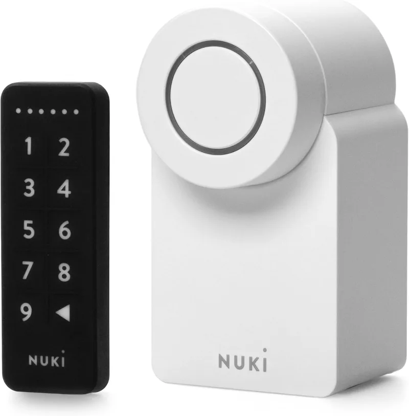 NUKi ▫️ Smart Lock Go (2025) com Bluetooth e Matter, fechadura inteligente que transforma o seu smartphone numa chave, instalação fácil sem necessidade de substituir o cilindro – Smart Lock com teclado