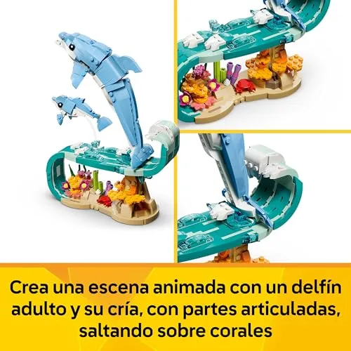 LEGO ▫️ Creator 3 em 1 Animais Marinhos: Lindos Golfinhos 31385 4