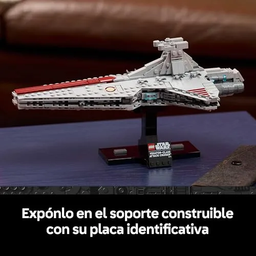 LEGO ▫️ Star Wars 75441 Cruzador de Ataque Classe Venator - Maquete para montar para adultos de uma nave da República - Decoração para a sala - Presente de coleção para fãs de «A Vingança dos Sith» 4