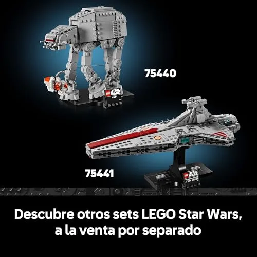LEGO ▫️ Star Wars 75441 Cruzador de Ataque Classe Venator - Maquete para montar para adultos de uma nave da República - Decoração para a sala - Presente de coleção para fãs de «A Vingança dos Sith» 6