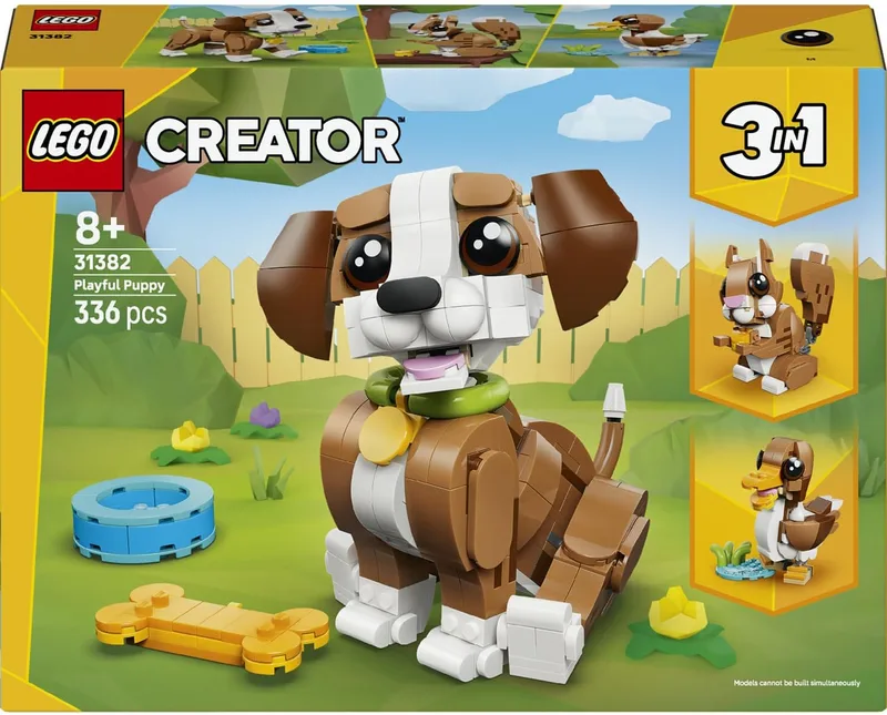 LEGO ▫️ Creator 3 em 1 Animais Simpáticos: Cachorrinho Brincalhão 31382