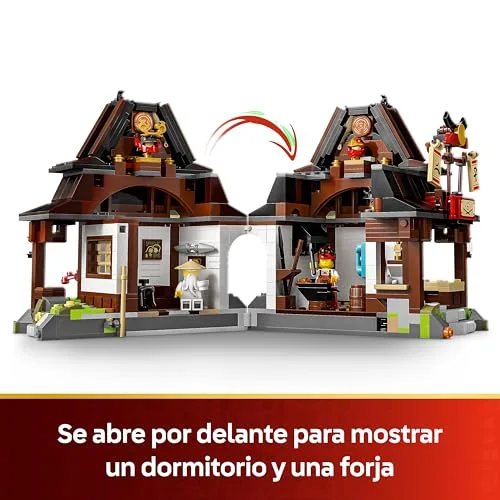 LEGO ▫️ Ninjago Forja das Quatro Armas: 15.º Aniversário - Casa de brincar com minifigura e cartões colecionáveis - Armas Ninja - Presente nostálgico para crianças e adolescentes a partir dos 14 anos e fãs - 71858 3