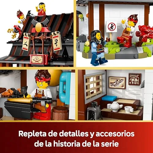 LEGO ▫️ Ninjago Forja das Quatro Armas: 15.º Aniversário - Casa de brincar com minifigura e cartões colecionáveis - Armas Ninja - Presente nostálgico para crianças e adolescentes a partir dos 14 anos e fãs - 71858 4