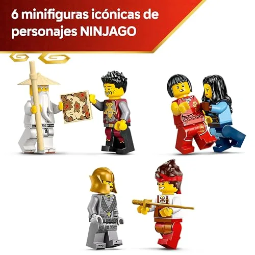 LEGO ▫️ Ninjago Forja das Quatro Armas: 15.º Aniversário - Casa de brincar com minifigura e cartões colecionáveis - Armas Ninja - Presente nostálgico para crianças e adolescentes a partir dos 14 anos e fãs - 71858 6