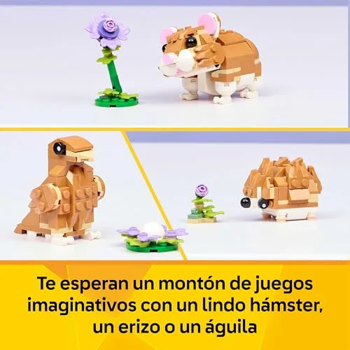 LEGO ▫️ Creator 3 em 1: Hamsterstinho fofo com flor 31376 3