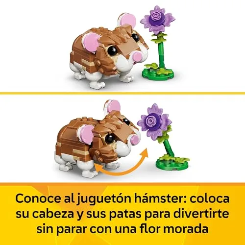 LEGO ▫️ Creator 3 em 1: Hamsterstinho fofo com flor 31376 5