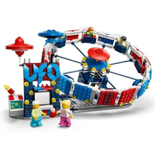 LEGO ▫️ Creator 3 em 1 Roda-gigante clássica de brincar - Modelo transformável numa atração «OVNI» ou num carrossel - Decoração para o quarto das crianças - Presente de aniversário para meninos e meninas a partir dos 8 anos - 31389 4
