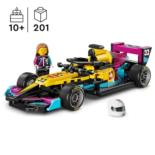 LEGO ▫️ Speed Champions Carro de Corrida da F1 Academy - Maquete de carro de brincar e minifigura de piloto feminina de Fórmula 1 - Presente para meninas e meninos a partir dos 10 anos e adultos fãs de automobilismo - 77258 2