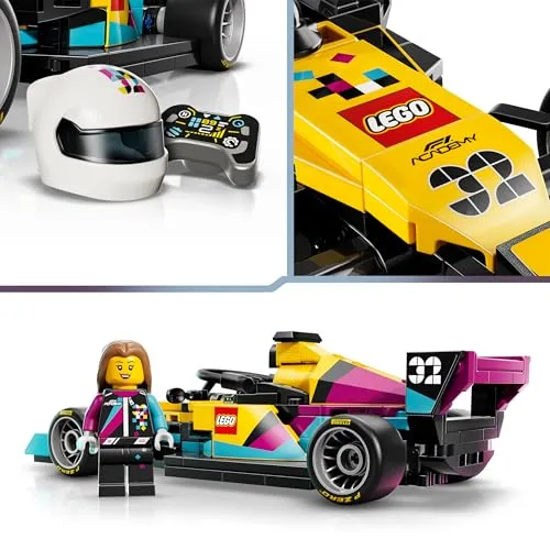 LEGO ▫️ Speed Champions Carro de Corrida da F1 Academy - Maquete de carro de brincar e minifigura de piloto feminina de Fórmula 1 - Presente para meninas e meninos a partir dos 10 anos e adultos fãs de automobilismo - 77258 4