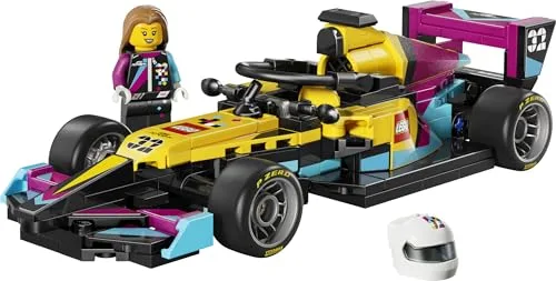 LEGO ▫️ Speed Champions Carro de Corrida da F1 Academy - Maquete de carro de brincar e minifigura de piloto feminina de Fórmula 1 - Presente para meninas e meninos a partir dos 10 anos e adultos fãs de automobilismo - 77258 5